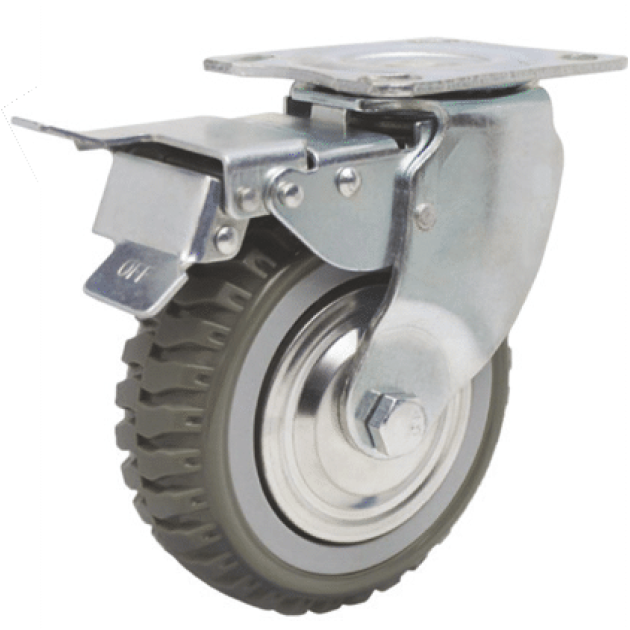 Grey Rubber Caster Foam Wheel