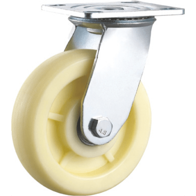 Yellow Nylon Caster Wheel